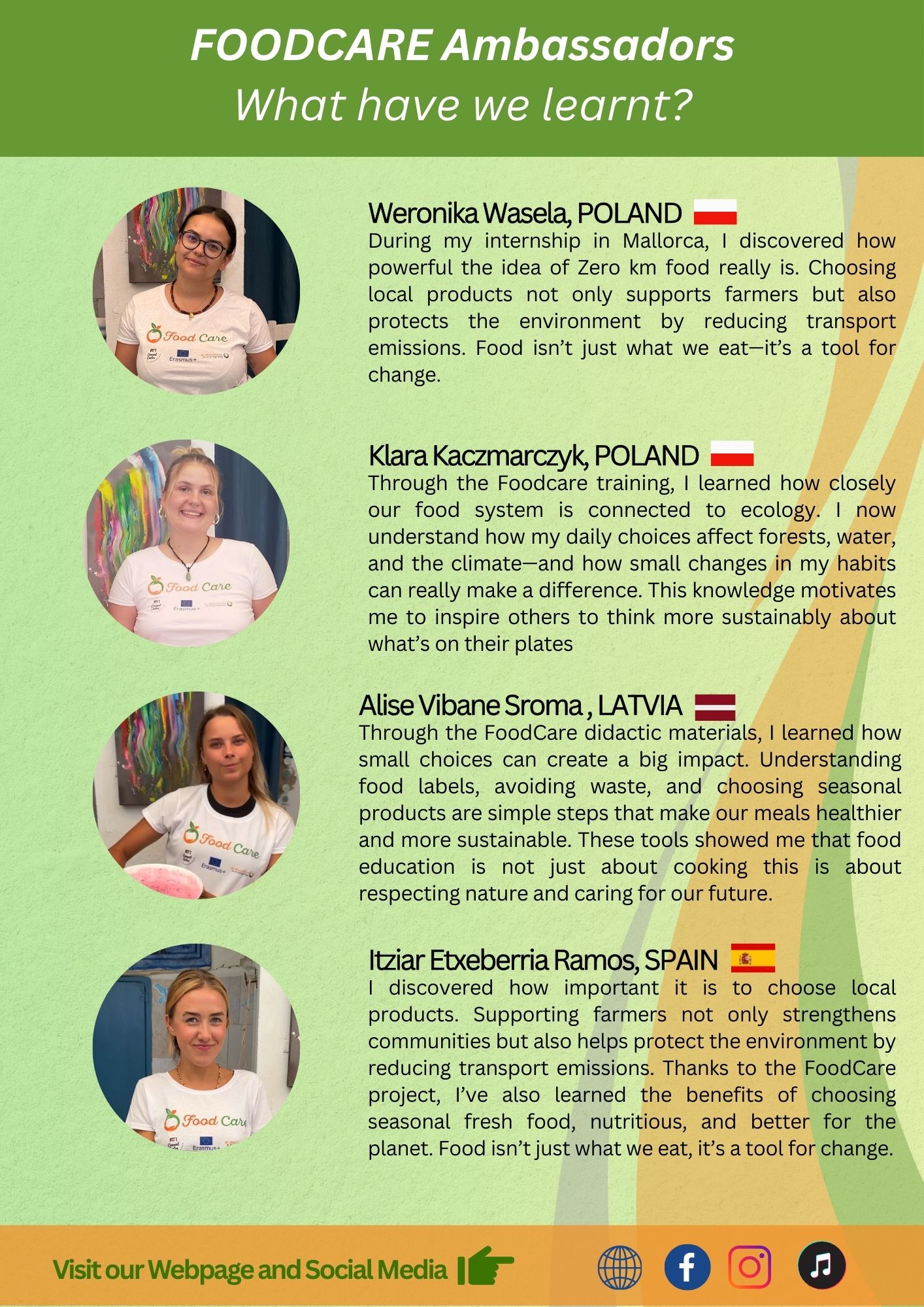 FoodCare Ambassadors Feedback